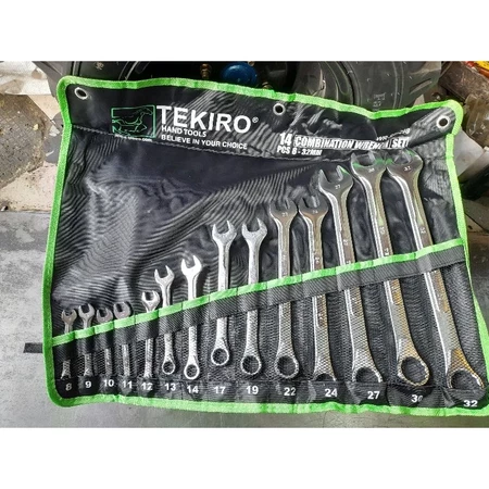 Gal-1 TEKIRO HAND TOOLS 14 COMBINATION WRENCH SET